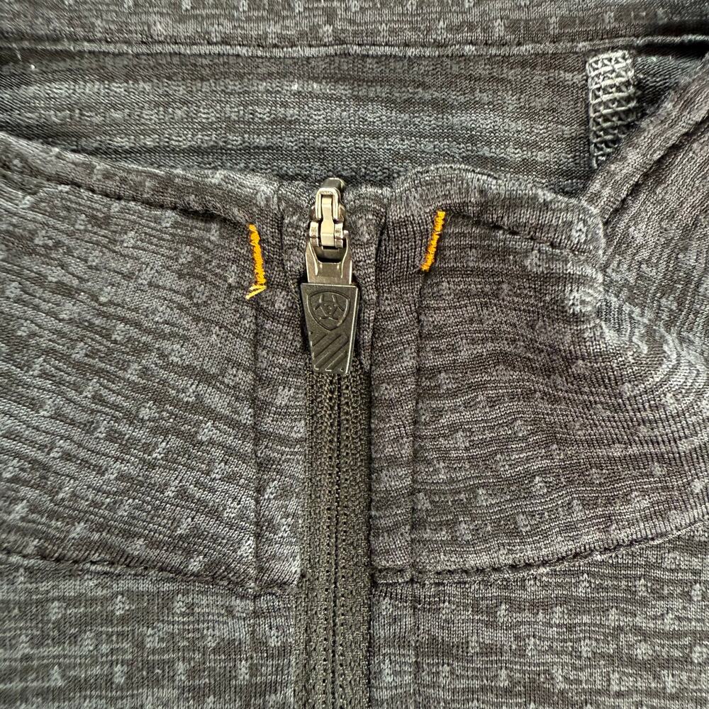 Ariat Rebar Evolution 1/2 Zip Pullover Mens XL Gray Long Sleeve Workwear - Picture 4 of 8